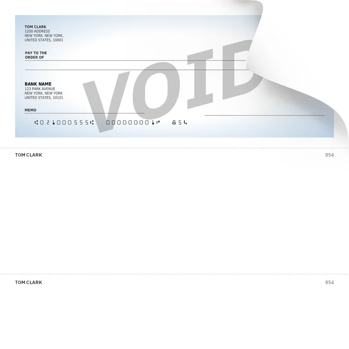 Voided Check Thumbnail