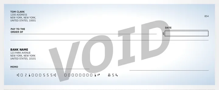 How to Void a Blank Check to Set Up Direct Deposit