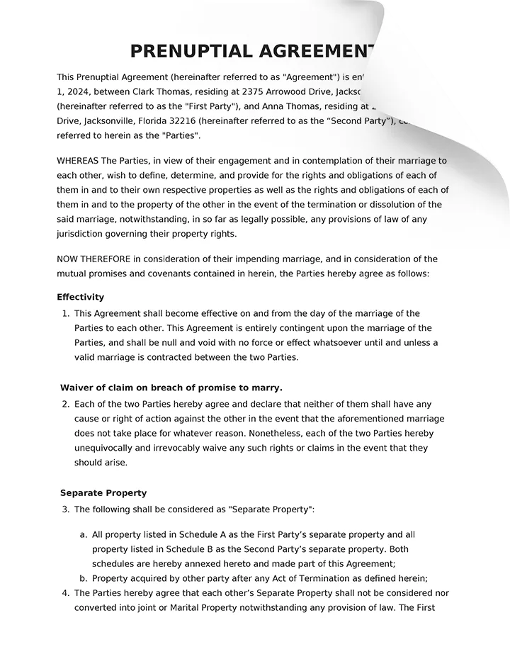 Prenuptial Agreement