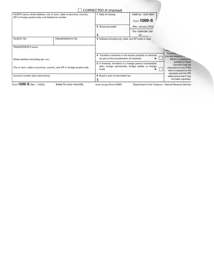 Form 1099-S Preview