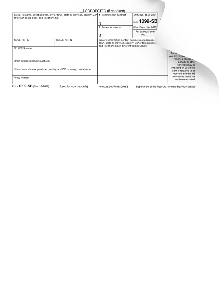 Form 1099-SB Preview