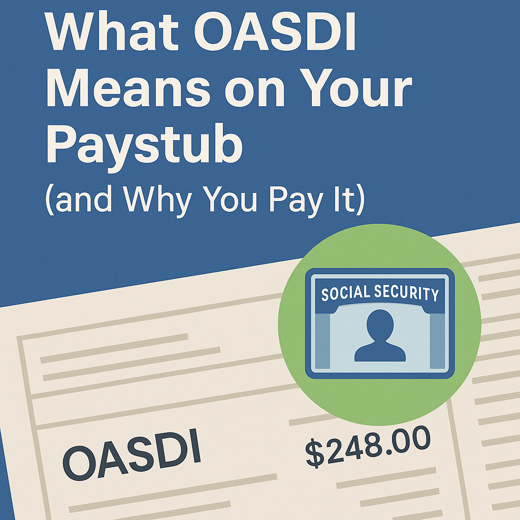 What OASDI Means on Your Paystub (and Why You Pay It)