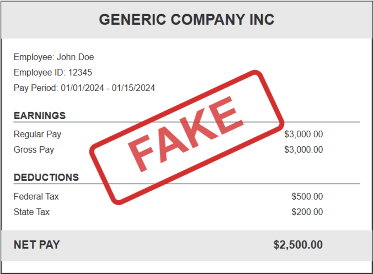 How to Tell If a Paystub is Fake